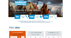 Desktop Screenshot of don.handicap-international.fr